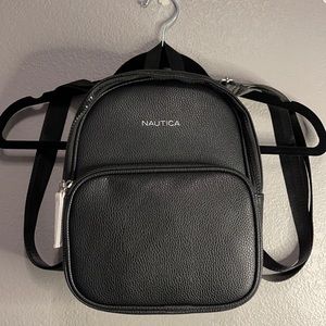 Nautica black small book bag